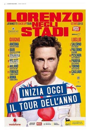 Jovanotti – Lorenzo negli stadi Backup Tour 2013